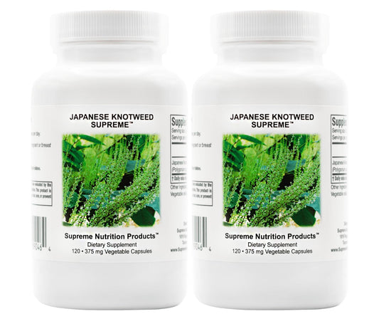 Supreme Nutrition Japanese Knotweed Supreme bottle front view for daily supplement routine.