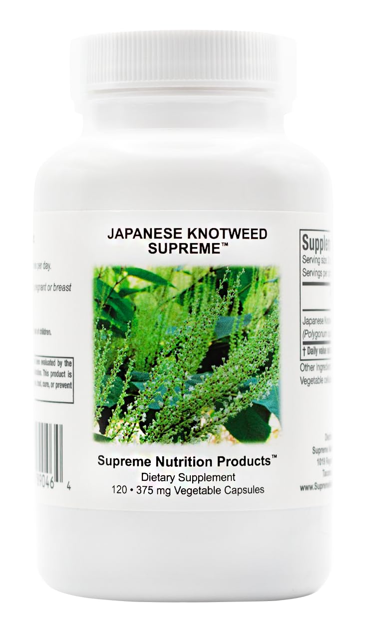 Supreme Nutrition Japanese Knotweed Supreme bottle featuring pure plant-based capsules for daily support