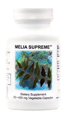 Supreme Nutrition Melia Supreme neem capsules bottle front for daily wellness.
