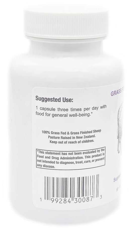 Supreme Nutrition ovine pancreas capsules close-up emphasizing pure glandular formula