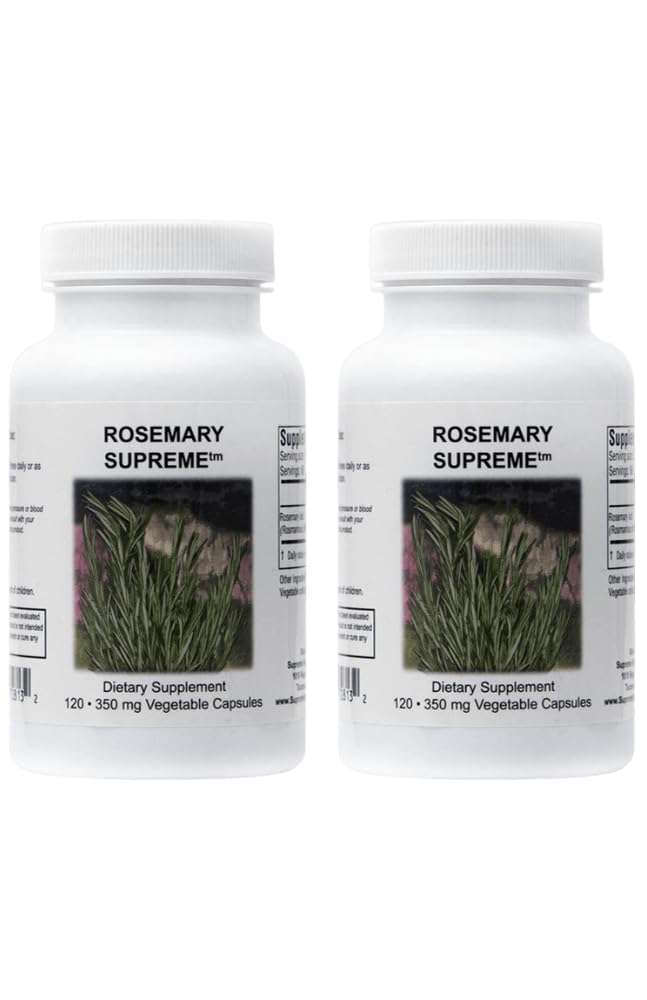 Supreme Nutrition Rosemary Supreme bottle with herbal capsules for daily use