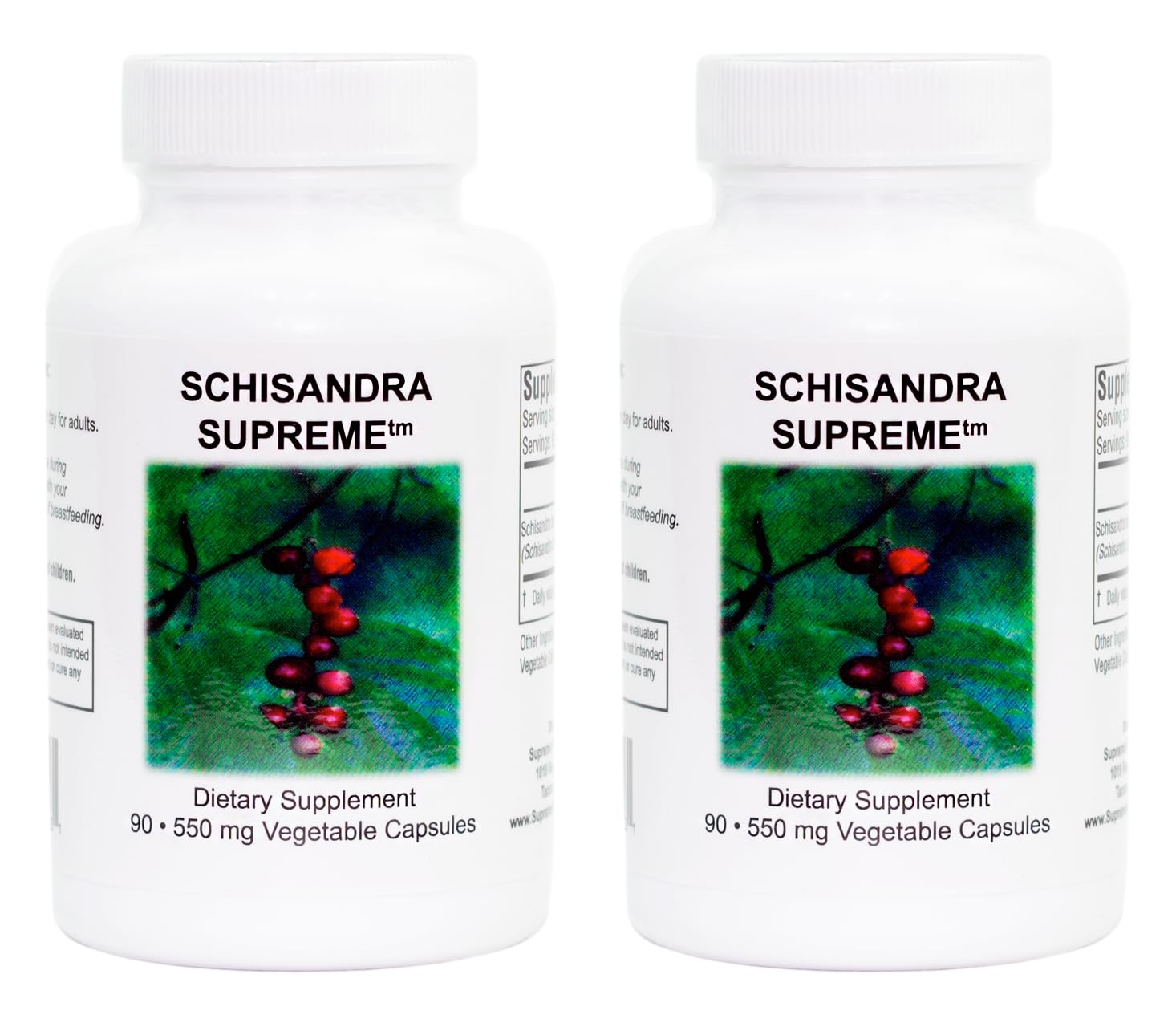 Schisandra Supreme bottle with pure berry extract for daily use