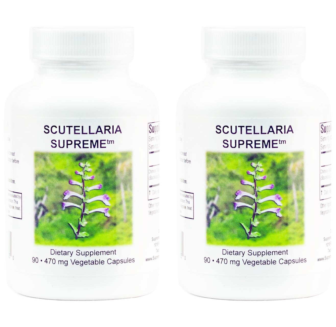 Supreme Nutrition Scutellaria Supreme bottle with capsules for daily wellness