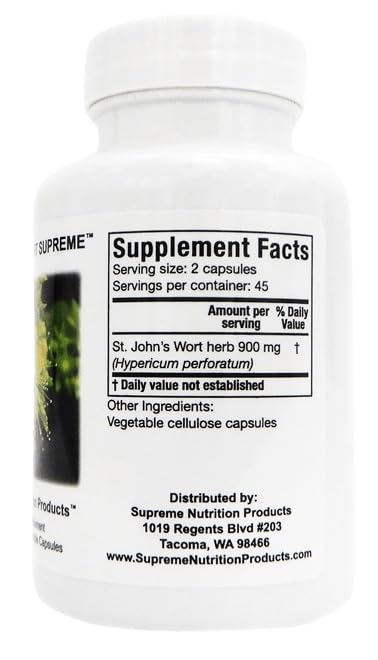Close-up of St. John’s Wort capsules highlights purity with no fillers.