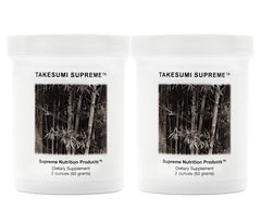 Supreme Nutrition Takesumi Supreme activated bamboo charcoal powder in a labeled jar
