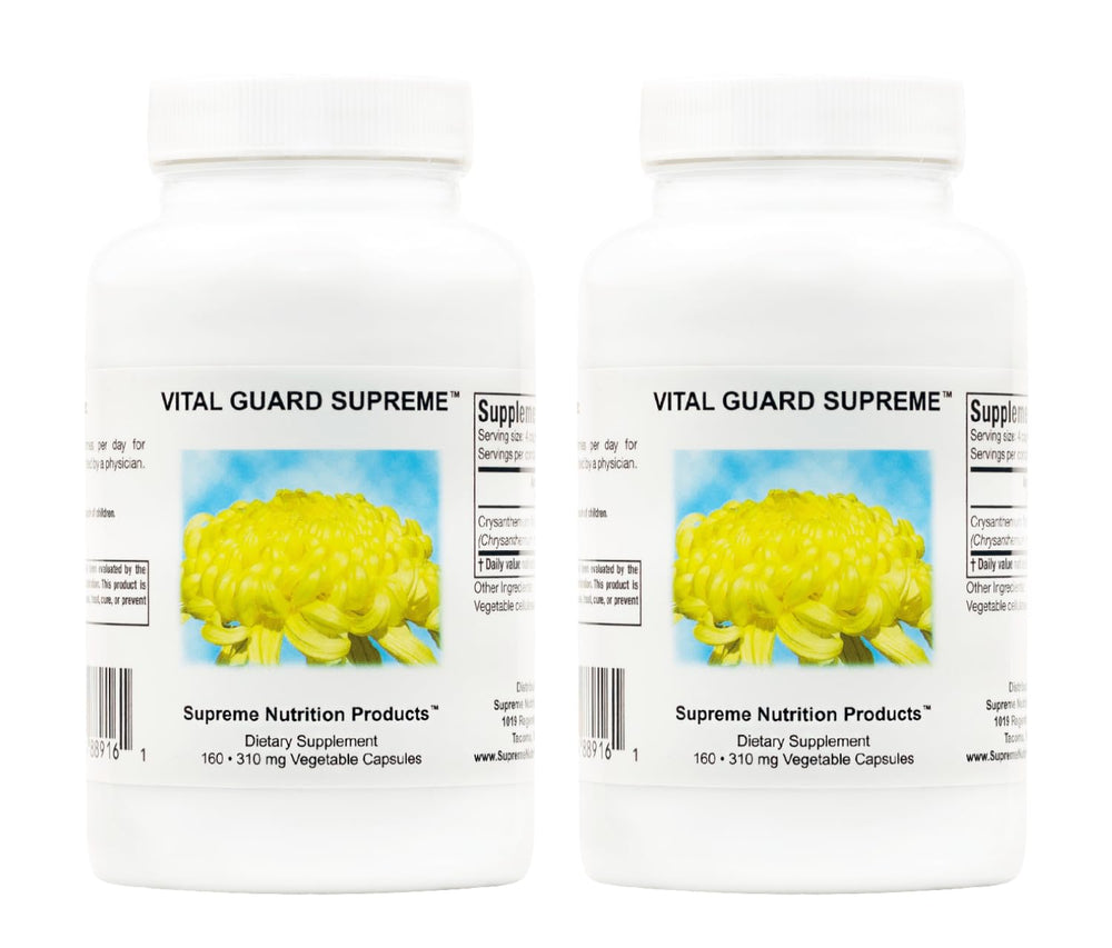 Supreme Nutrition Vital Guard Supreme bottle for easy daily herbal support.