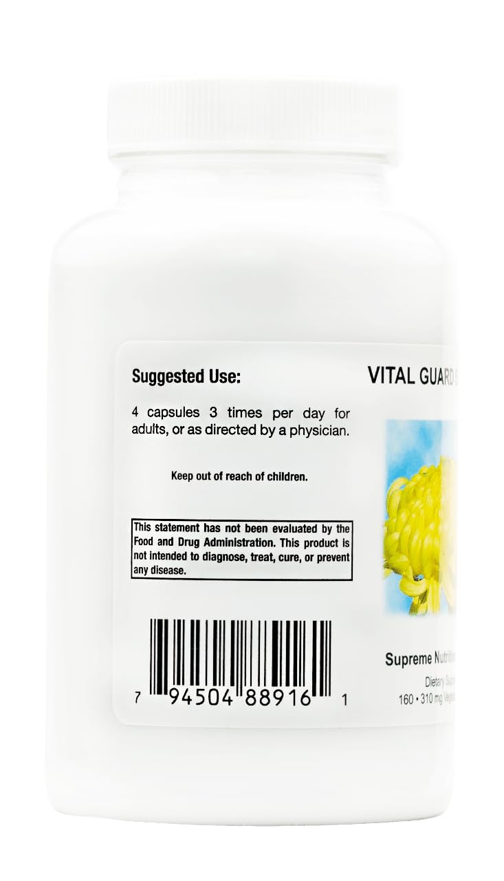 Supreme Nutrition Vital Guard Supreme capsules ready for convenient supplementation.