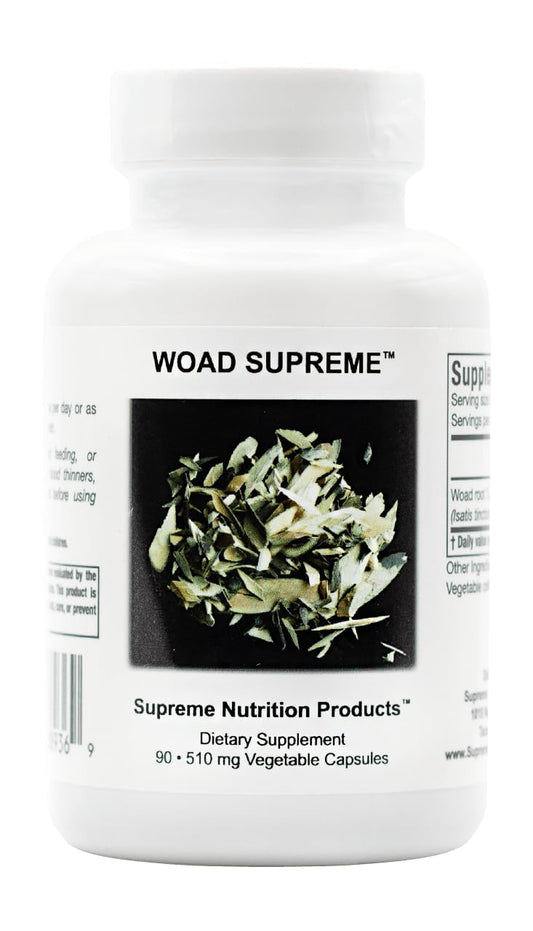 Supreme Nutrition Woad Supreme bottle pour supports an easy daily routine.