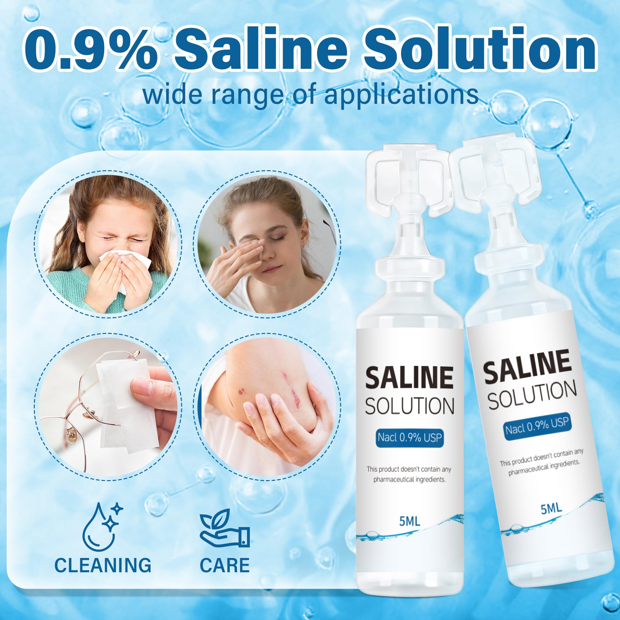 Suqaoae saline ampoule suitable for all ages and everyday external rinsing.