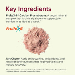 Sur Joint Support FruiteX-B graphic explains calcium fructoborate supporting cartilage and bones.