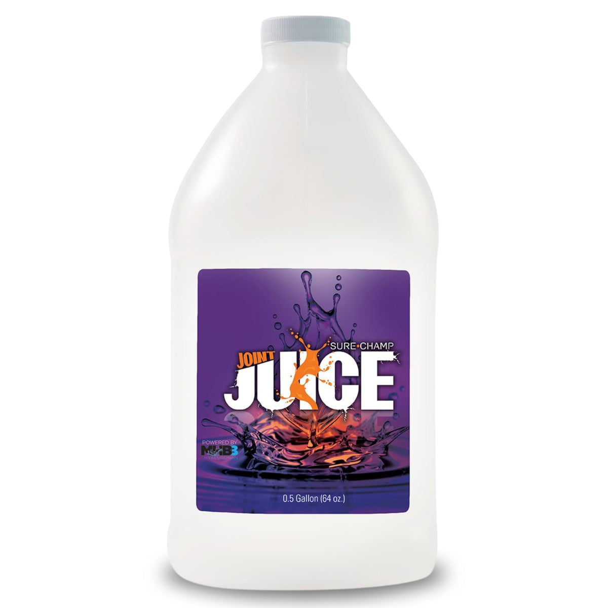Sure Champ Joint Juice bottle close-up for premium livestock joint support.