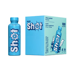 Sure Shot Citrus Splash bottle front for post-drinking recovery
