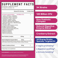 Surebounty Probiotics for Women capsules close-up emphasizing potency