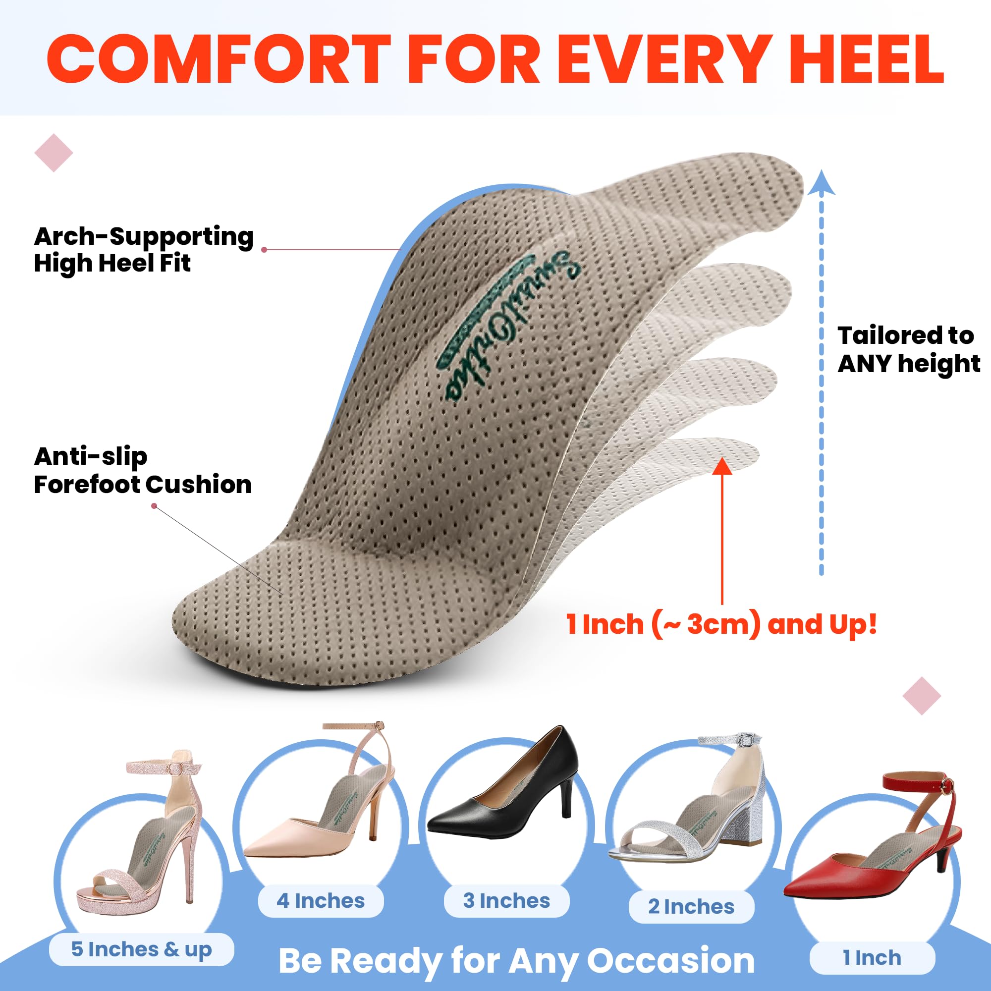 SursilOrtho arch support for dress shoes enhances discreet comfort during meetings.