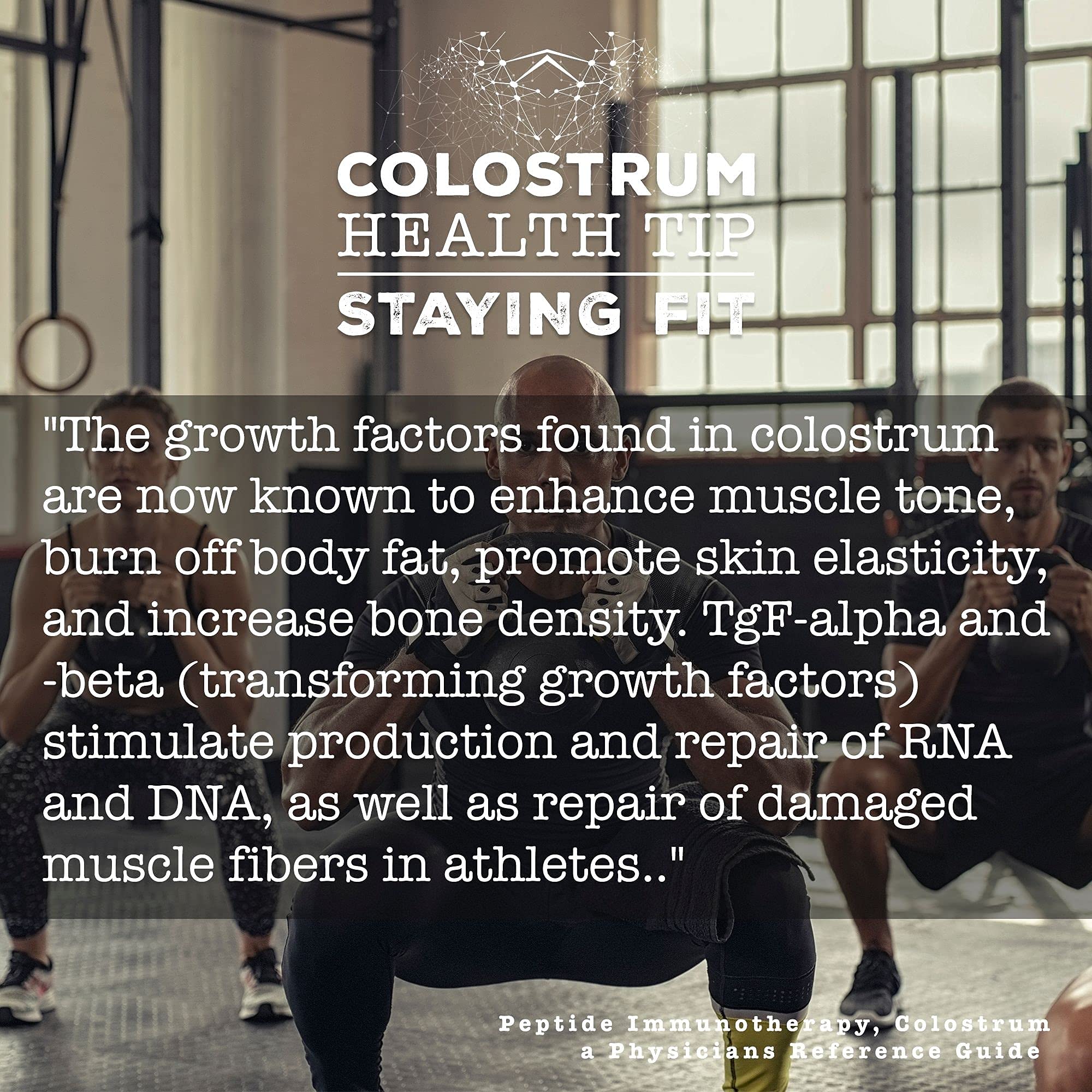 Surthrival Colostrum label on bottle highlighting non-GMO and low-temperature processing.