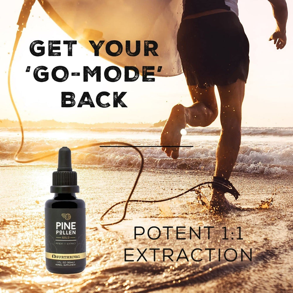 Pour action of Pine Pollen Gold extract for easy dosing