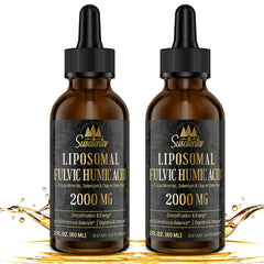 Susatentar liposomal fulvic bottle close-up highlighting high potency for daily energy.