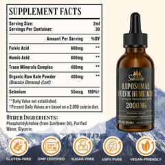 Susatentar organic kale ingredient close-up emphasizes organic sourcing for detox support.