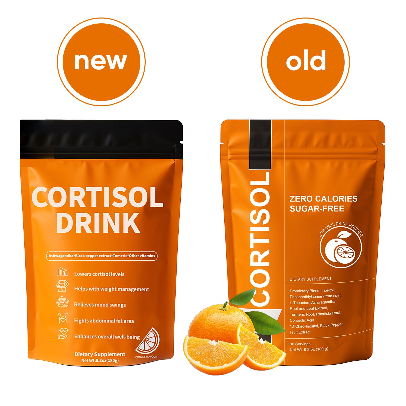 SUUDUUL Cortisol Drink Mix showcases ashwagandha for calm concentration.