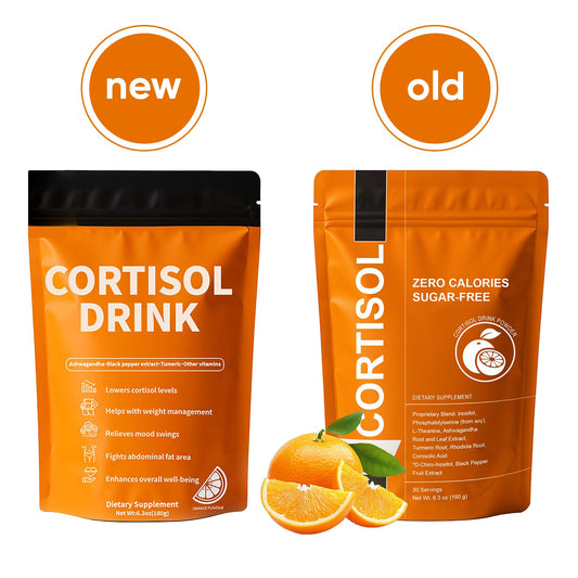 SUUDUUL Cortisol Drink Mix showcases ashwagandha for calm concentration.