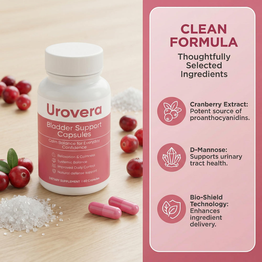 SUUDUUL Urovera D-Mannose and cranberry blend for urinary balance.