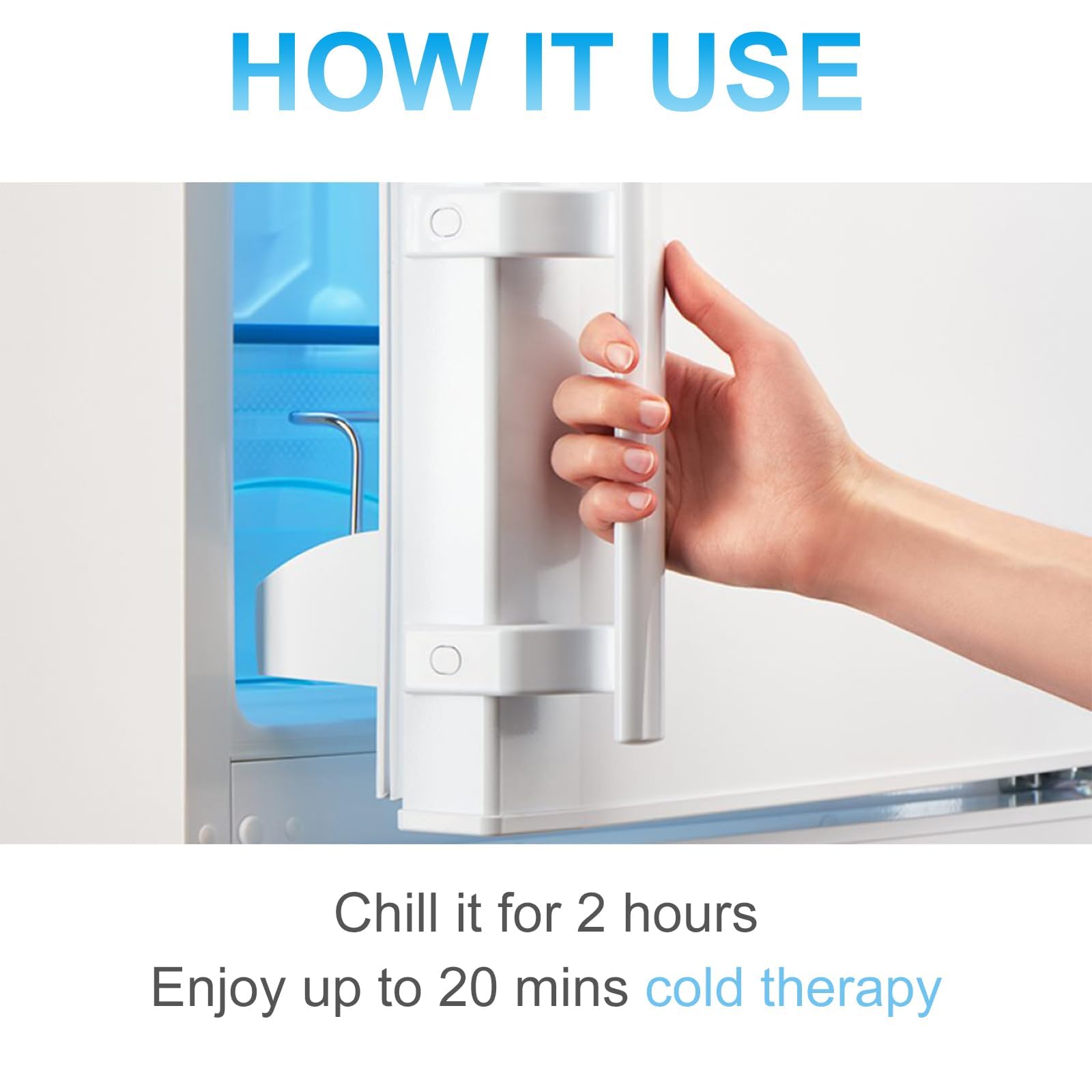 SUZZIPAD cold cap stays cold longer for steady comfort.