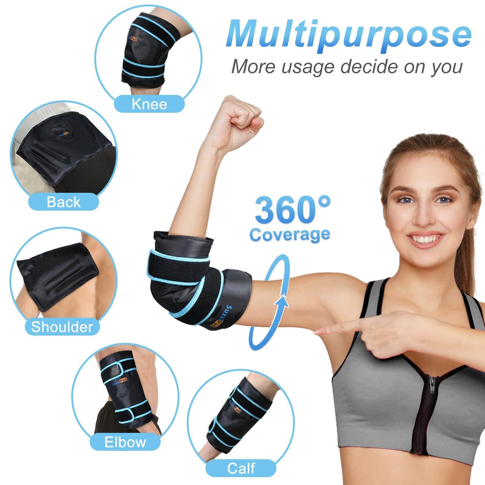 SuzziPad elbow wrap one-size-fits-most on an arm