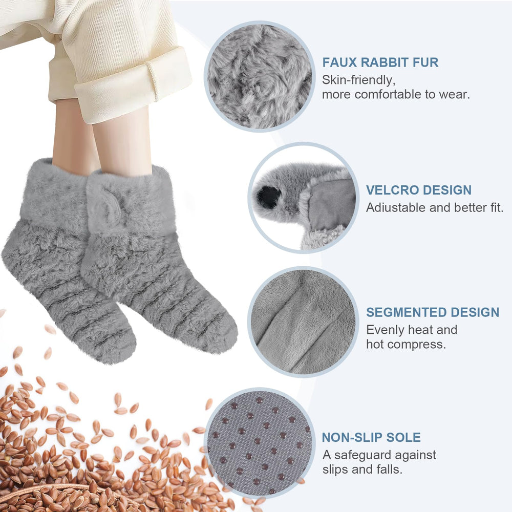 SUZZIPAD flaxseed-moist-heat filling delivers even warmth across feet