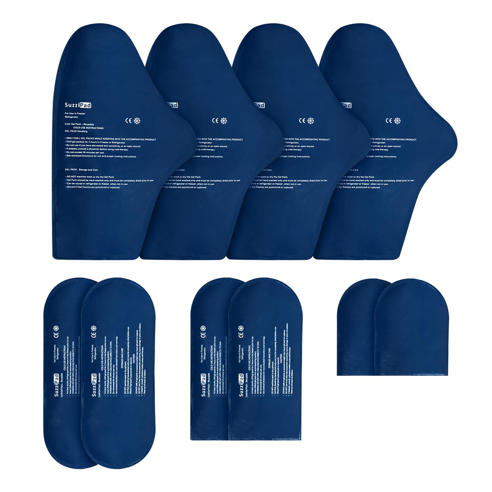 SuzziPad L-size hand gel packs for targeted cooling and comfort.
