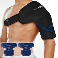 SUZZIPAD shoulder cold pack contours for targeted relief.
