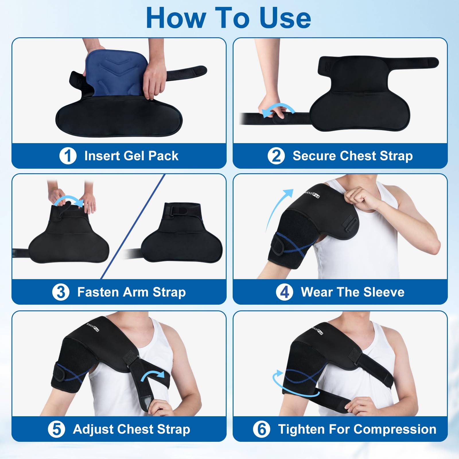 SUZZIPAD twin-pack option extends cooling sessions.