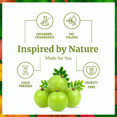 SVA ORGANICS Amla Oil pour demonstrates easy application for scalp and skin.