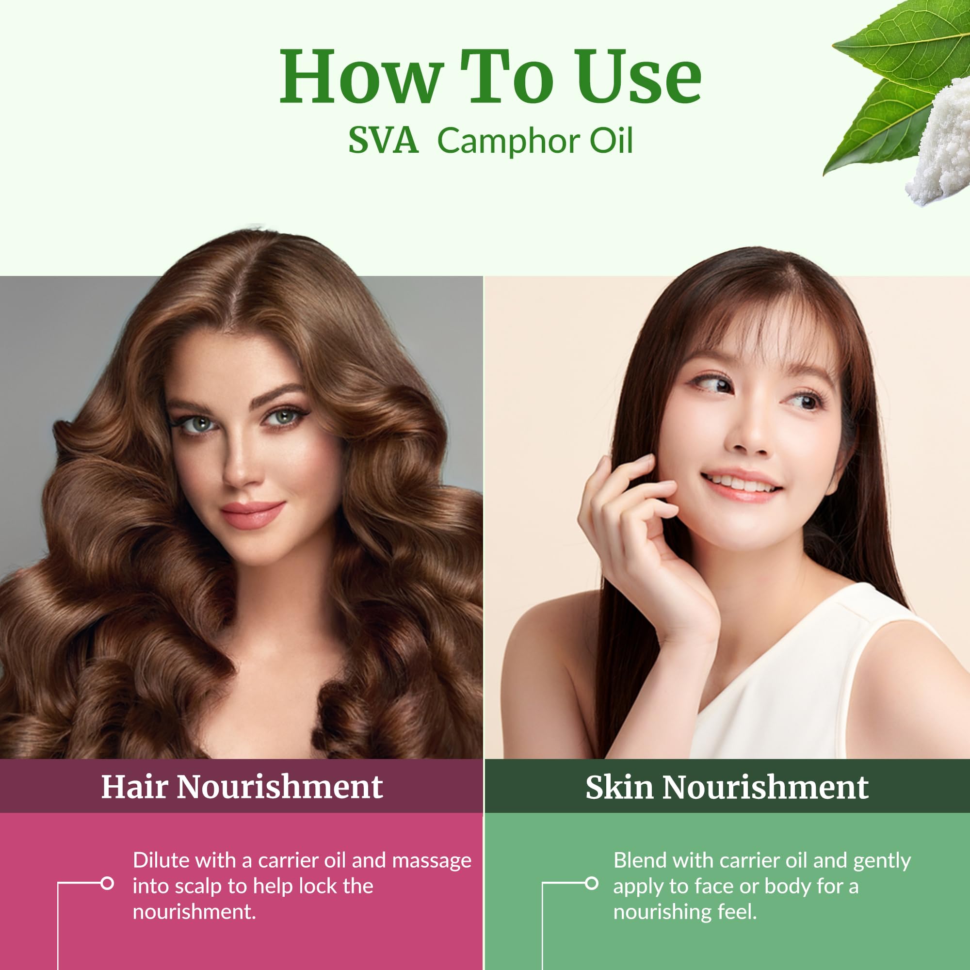 SVA Camphor Oil for aromatherapy and room refreshing