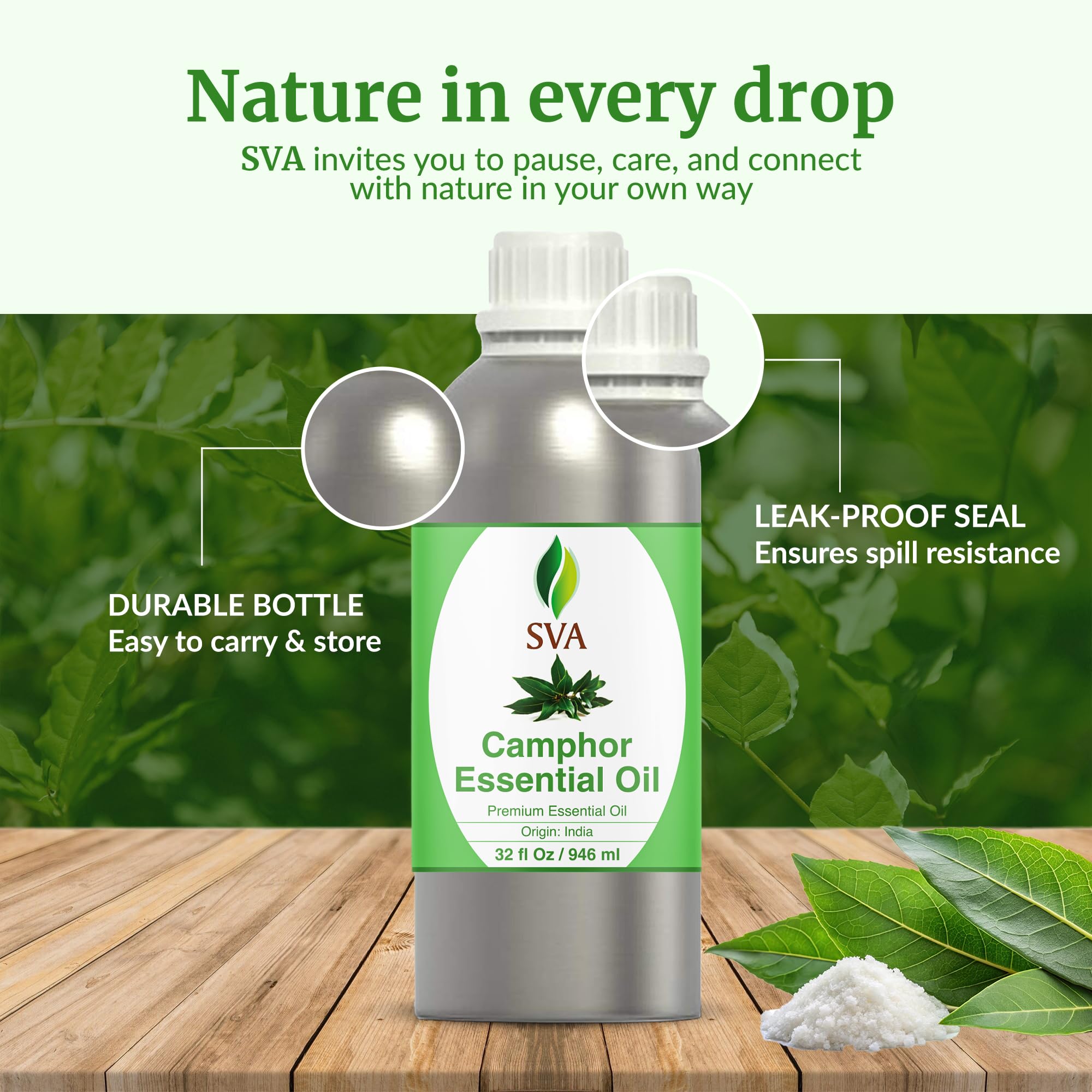 Premium camphor oil for multiple uses and quality