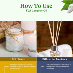 DIY soaps, candles, and bath blends with SVA Camphor Oil
