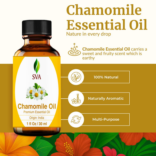 SVA Chamomile Oil diffuser scene for calming aromatherapy sessions.