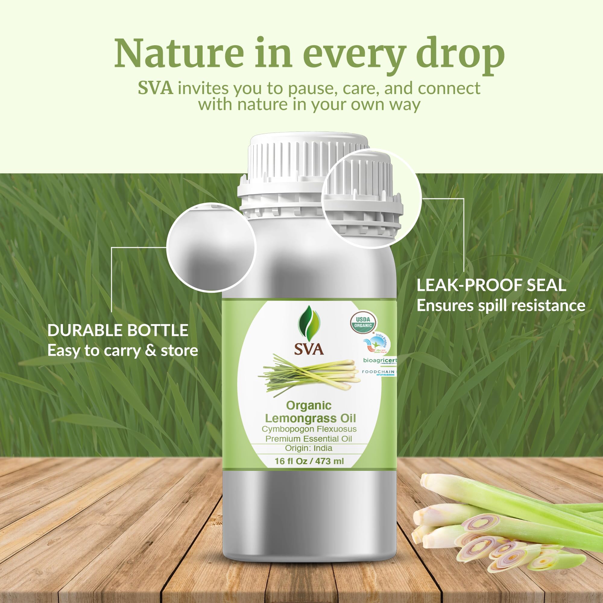 DIY blends using SVA Organics lemongrass oil for home scent projects.