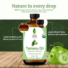 SVA Tamanu oil cruelty-free and preservative-free formula keeps routines ethical.