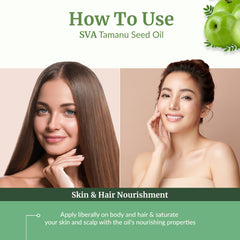 SVA Tamanu oil blended with creams for enhanced body moisturization.