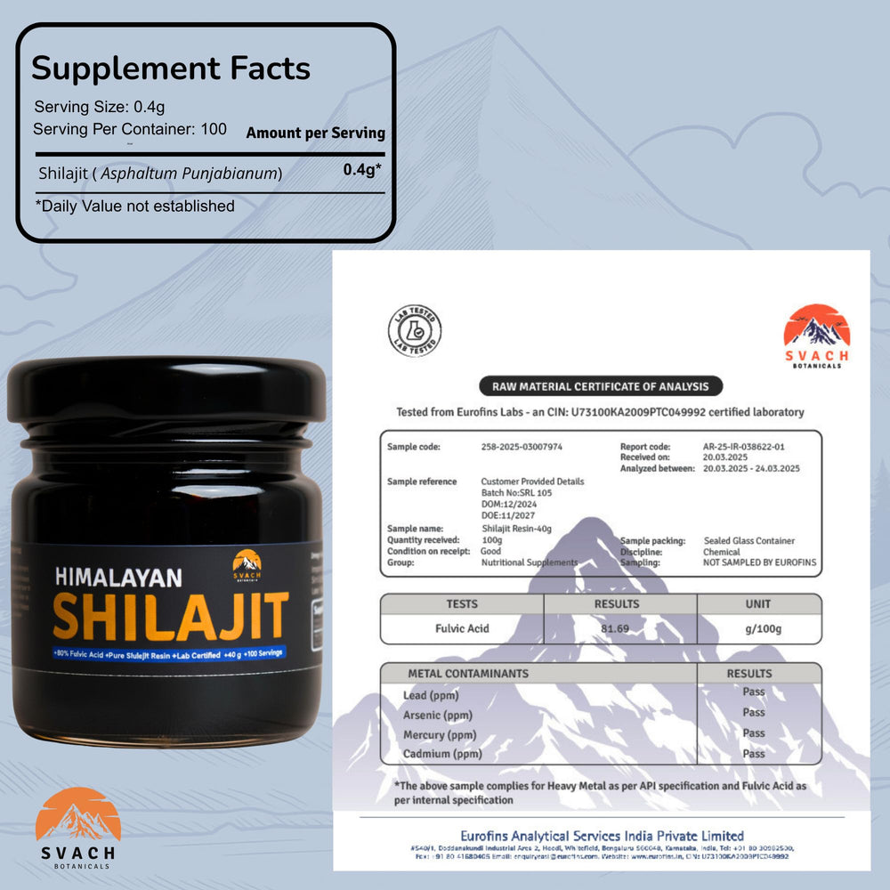 Svach Botanicals Shilajit resin measuring spoon for precise dosing