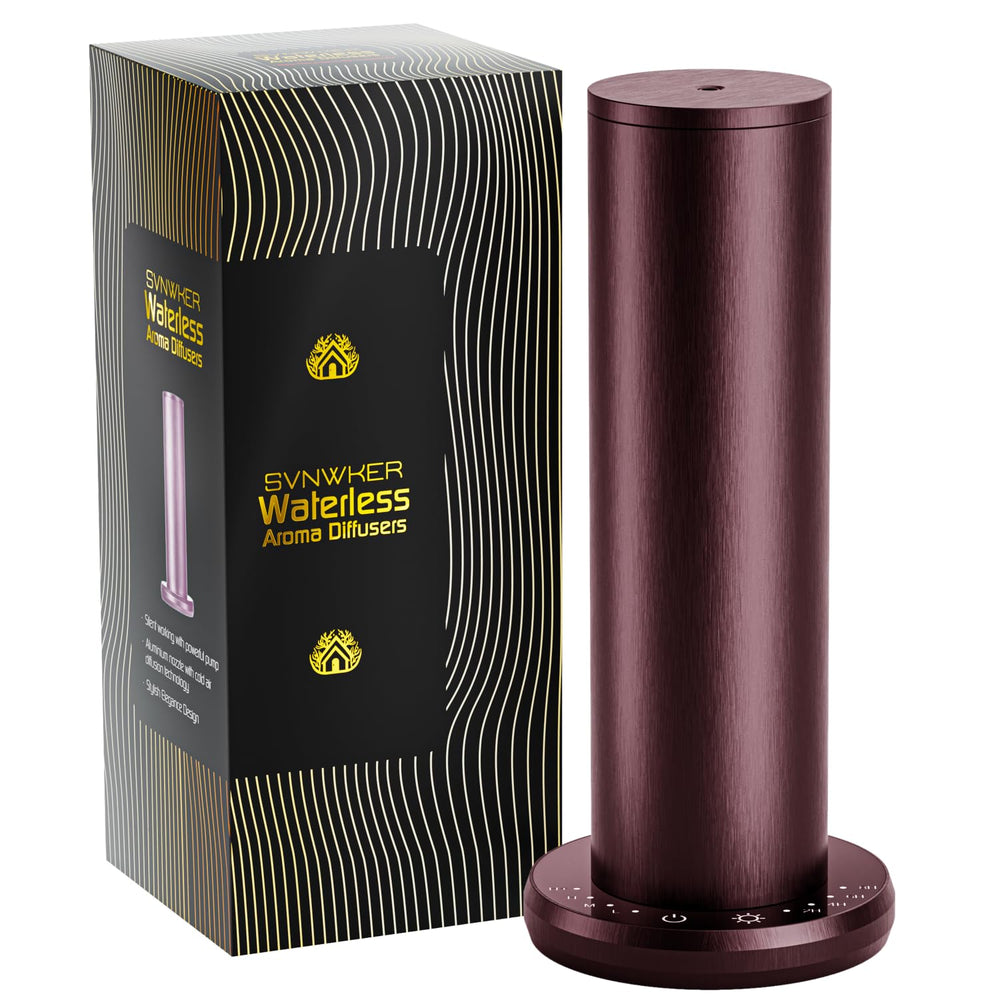 SVNWKRE waterless diffuser in dark purple, front view, ideal for large rooms