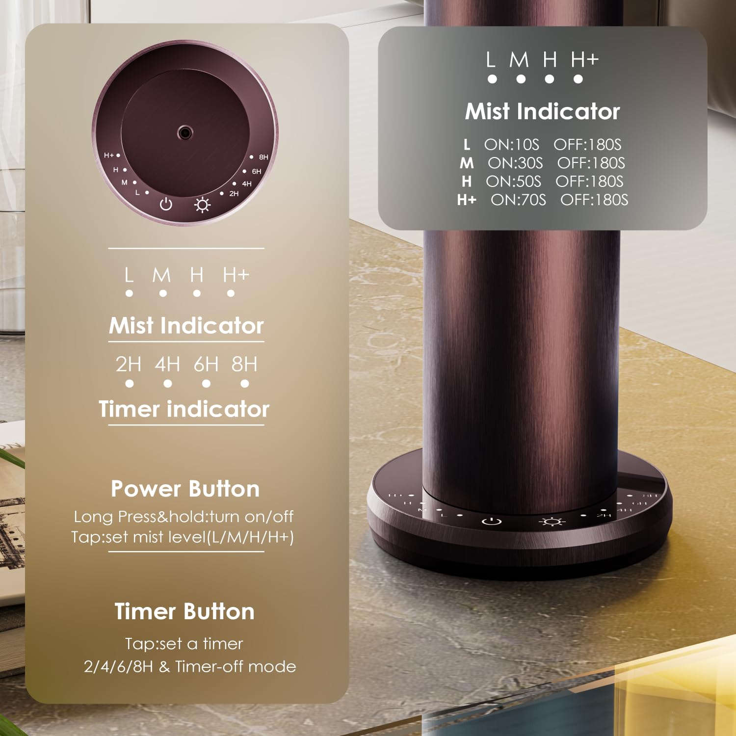 In-room setup with SVNWKRE diffuser for continuous scent in office