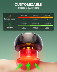 Swancode device displaying 12 level suction gauge