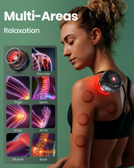 Swancode red light therapy cupping in use on shoulder