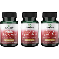 Swanson Alpha Lipoic Acid 300 mg bottle pour supporting antioxidant activity for daily wellness