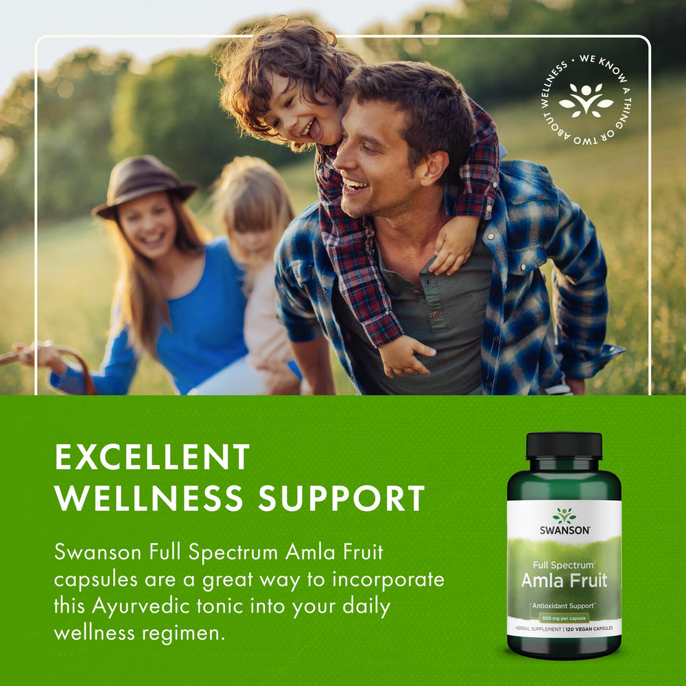 Swanson Amla bottle on shelf ready for routine wellness.