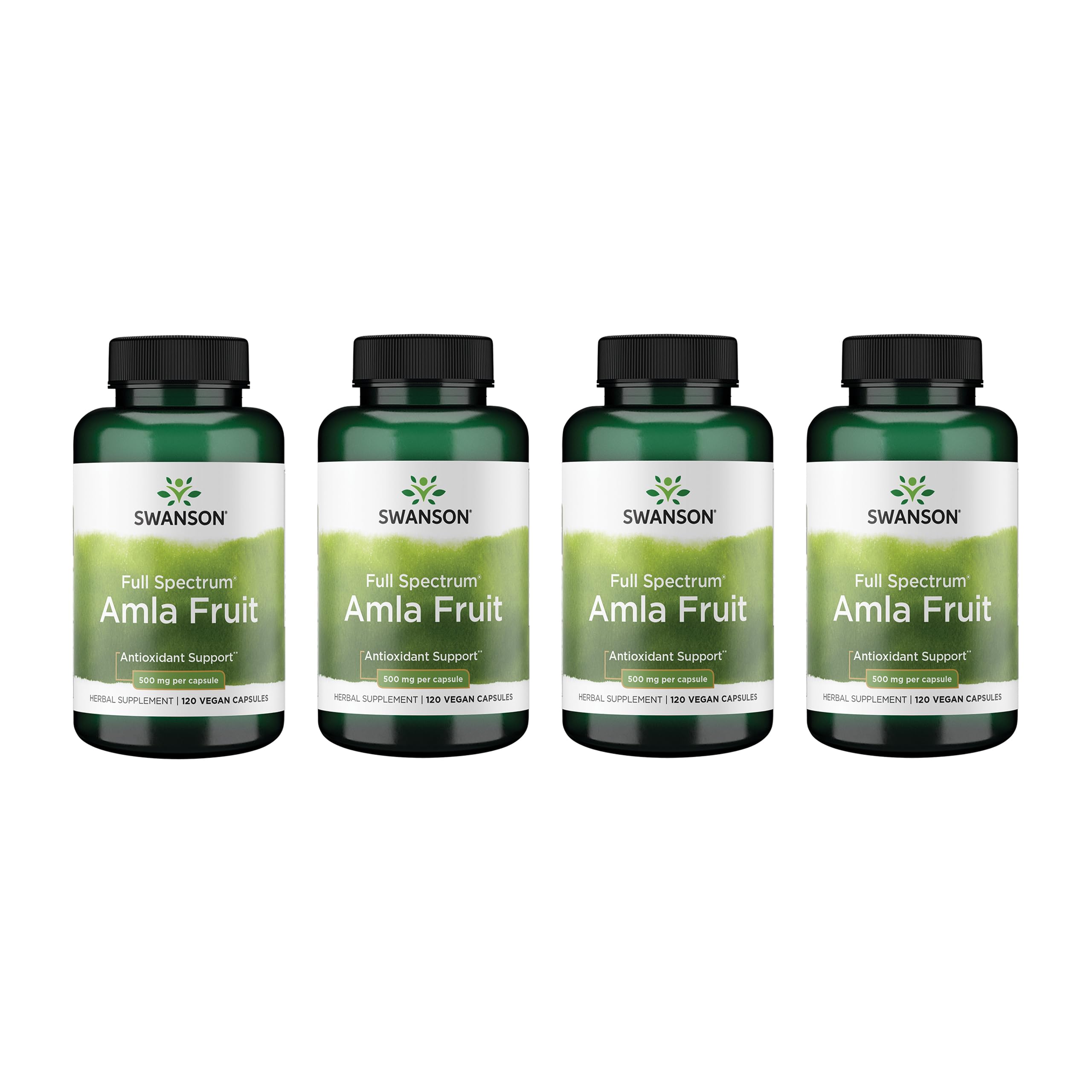 Swanson Amla fruit capsules bottle for daily wellness support.