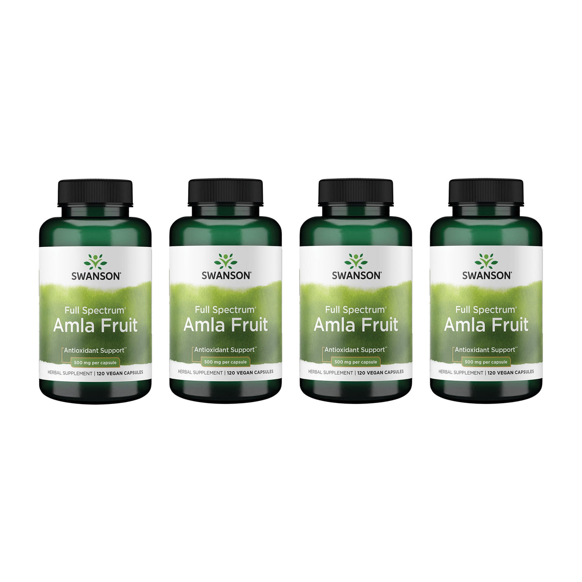 Swanson Amla fruit capsules bottle for daily wellness support.