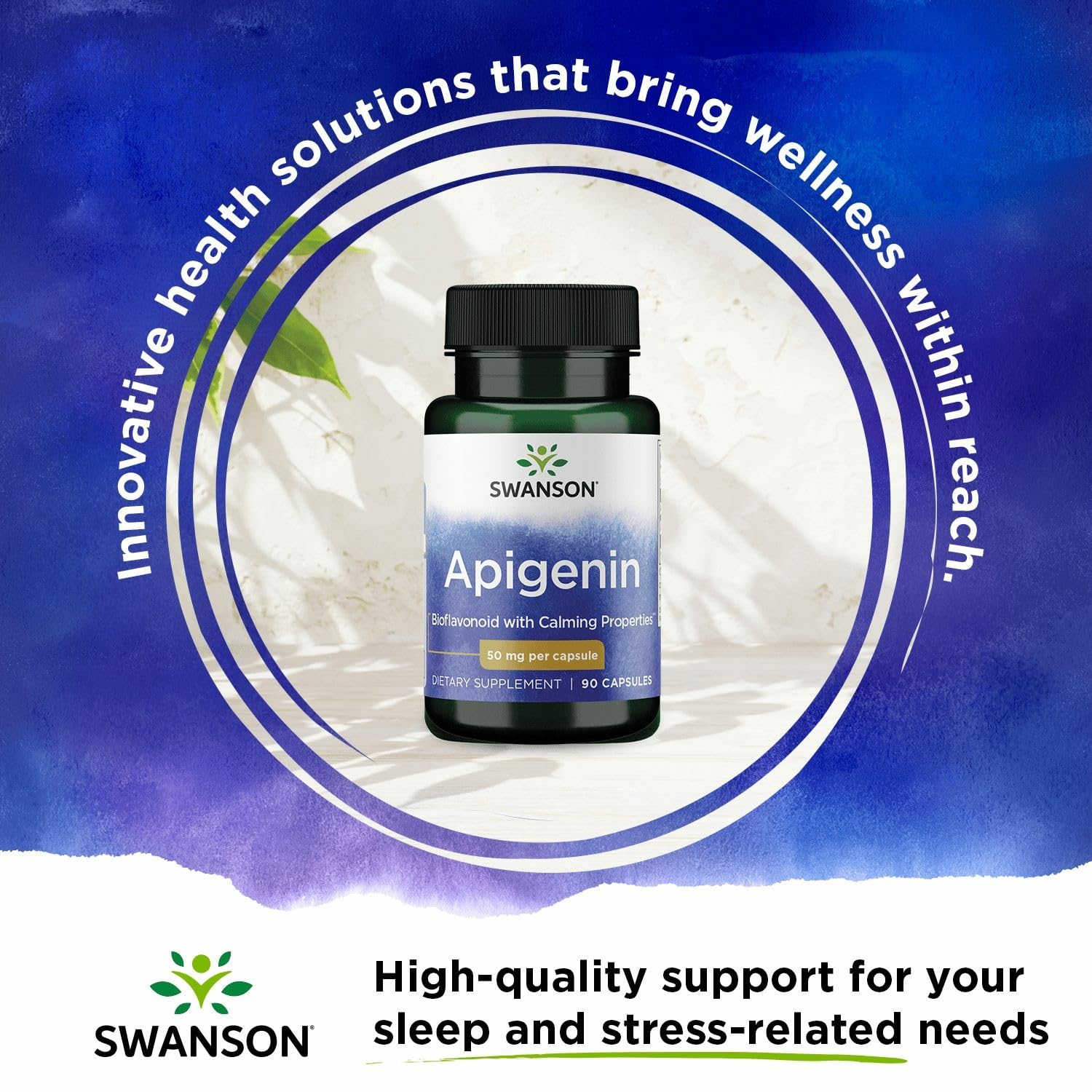 Swanson Apigenin cellular-health chart showing antioxidant activity.