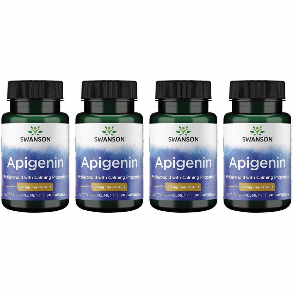 Swanson Apigenin sleep-support bottle promotes relaxation for restful nights